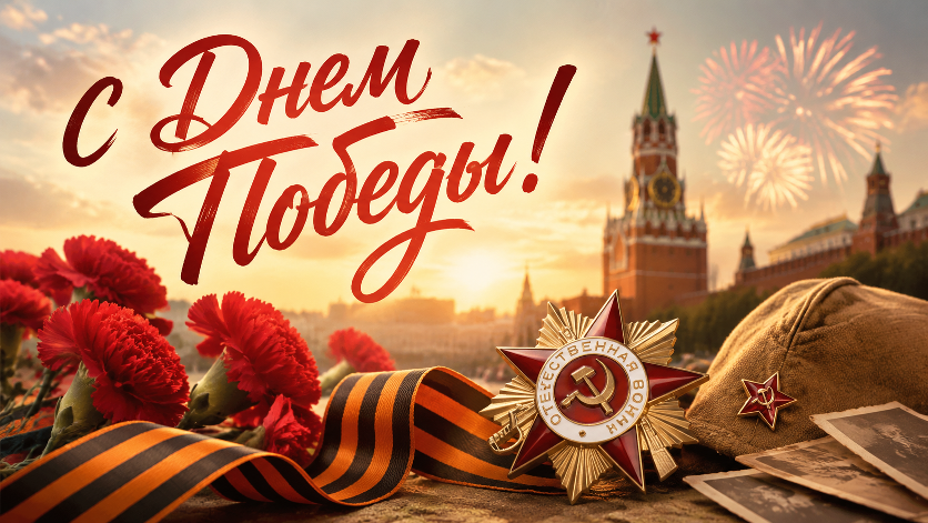 Коллектив ООО "КБК" поздравляет ветеранов с Днем Победы!